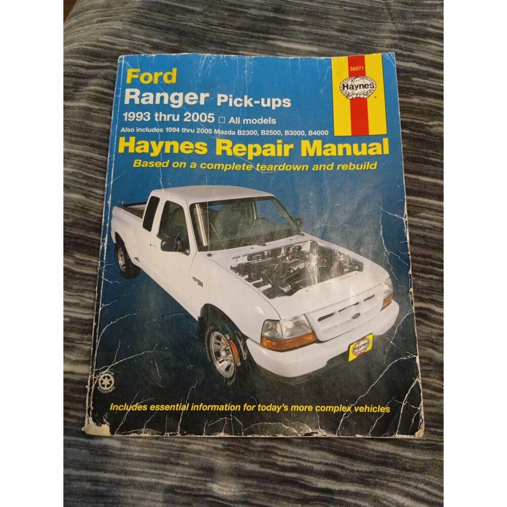 Haynes Repair Manual 36071 For Ford Ranger Pick up 1993-2000 94-00 Mazda B2300